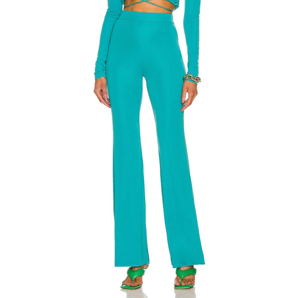The Andamane Stretch Green Gaia Flare Pants Size 38 EU / US 2